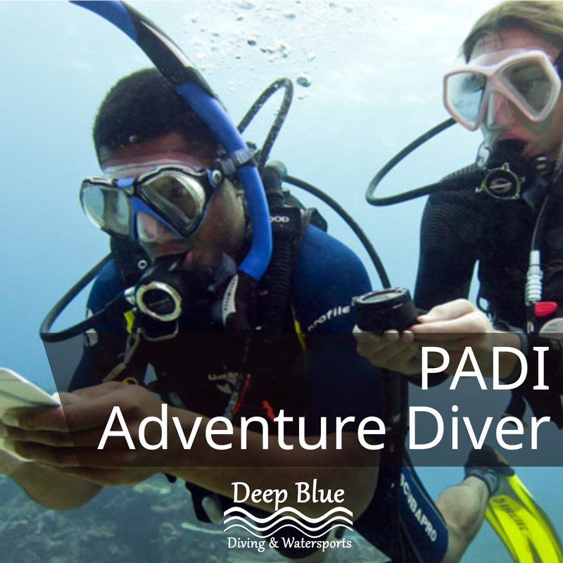 PADI Adventure Diver with Deep Blue Fiji